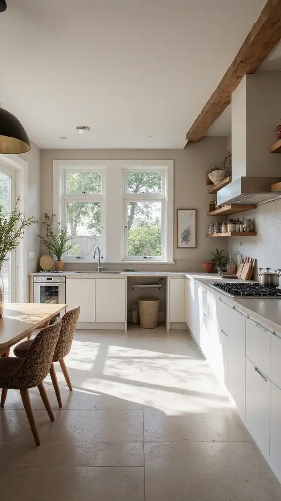 48 Kitchen Without Upper Cabinets Ideas That Feel Open - 24. Embrace Open Space