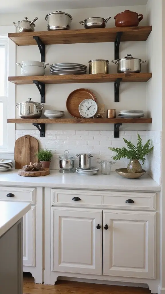 48 Kitchen Without Upper Cabinets Ideas That Feel Open - 25. Showcase Your Cookware