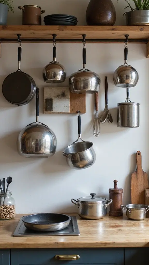 48 Kitchen Without Upper Cabinets Ideas That Feel Open - 39. Showcase Culinary Tools