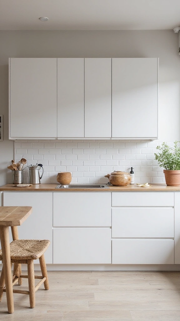 48 Kitchen Without Upper Cabinets Ideas That Feel Open - 41. Embrace Minimalist Decor