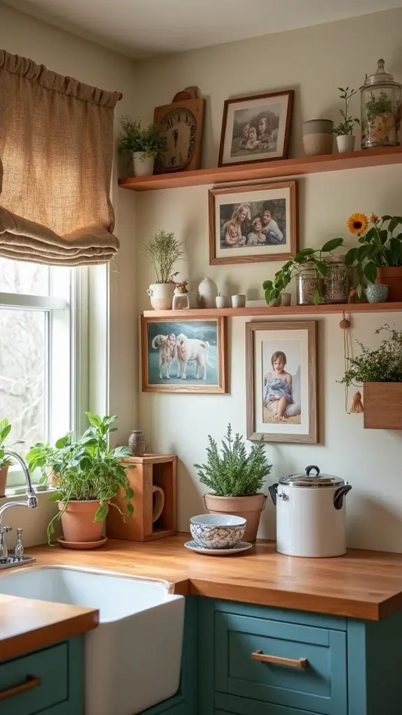 48 Kitchen Without Upper Cabinets Ideas That Feel Open - 48. Personal Touches