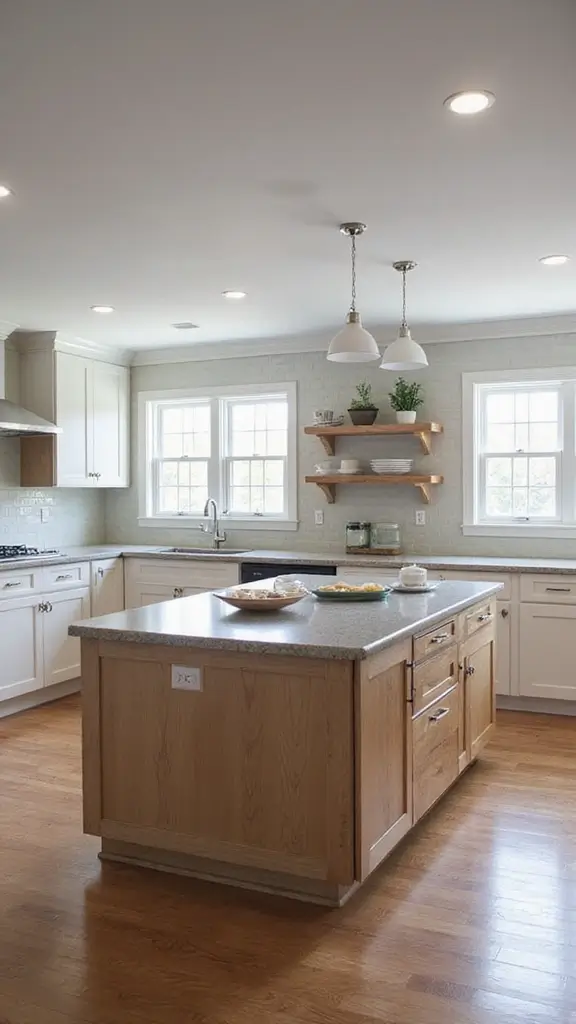 48 Kitchen Without Upper Cabinets Ideas That Feel Open - 9. Functional Kitchen Island
