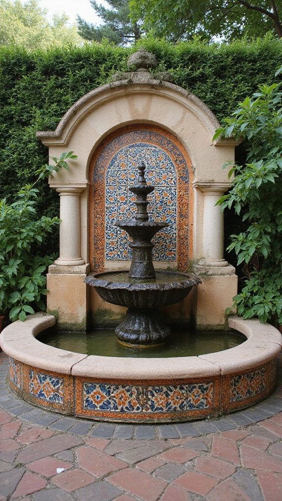 48 Modern Moroccan Interior Design Ideas That Inspire - 13. Exotic Fountains