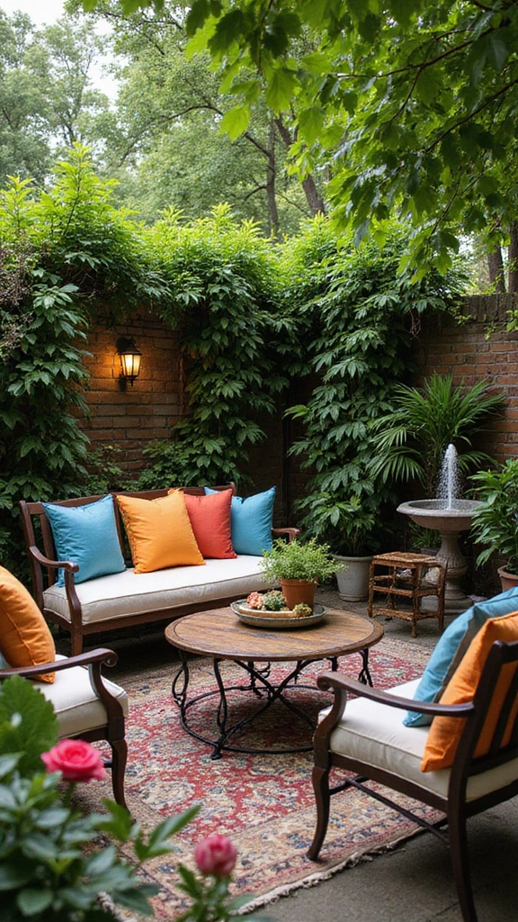 48 Modern Moroccan Interior Design Ideas That Inspire - 2. Lush Garden Lounge