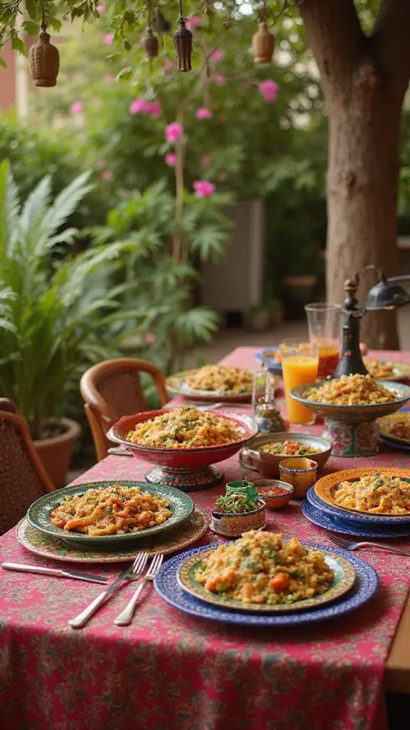 48 Modern Moroccan Interior Design Ideas That Inspire - 24. Authentic Moroccan Cuisine Setup