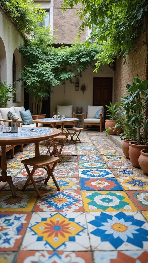 48 Modern Moroccan Interior Design Ideas That Inspire - 3. Colorful Tile Accents
