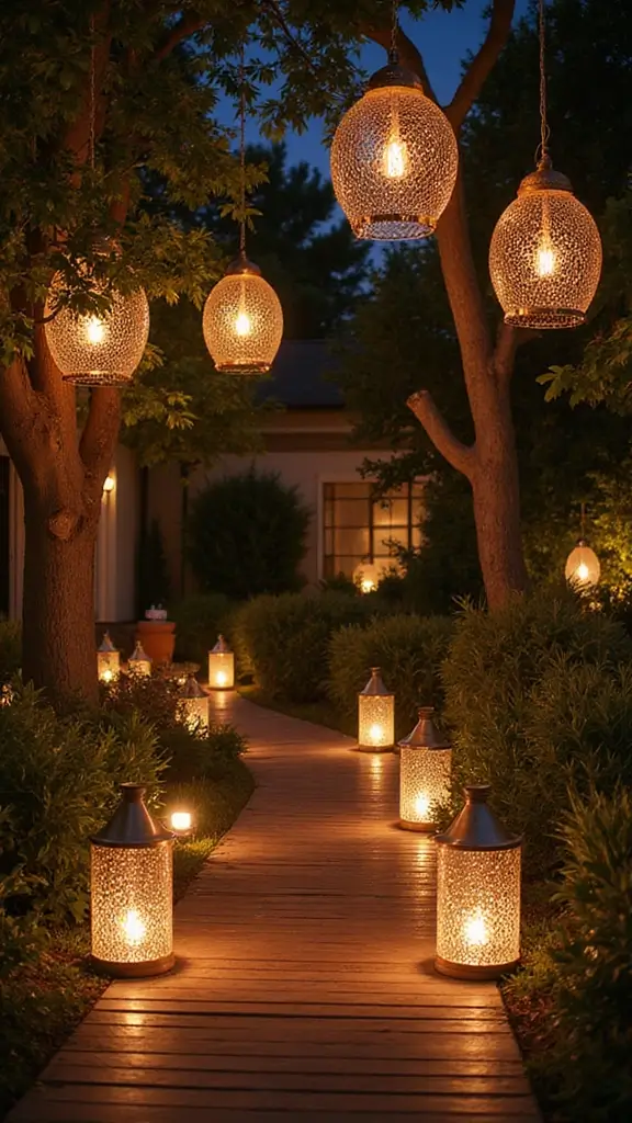 48 Modern Moroccan Interior Design Ideas That Inspire - 32. Statement Lighting Fixtures