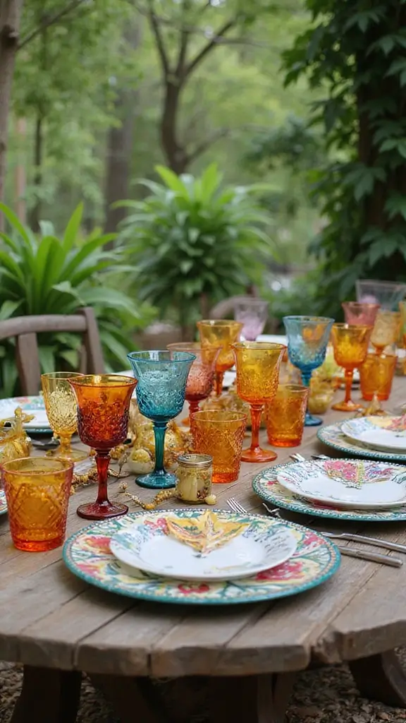 48 Modern Moroccan Interior Design Ideas That Inspire - 33. Colorful Glassware