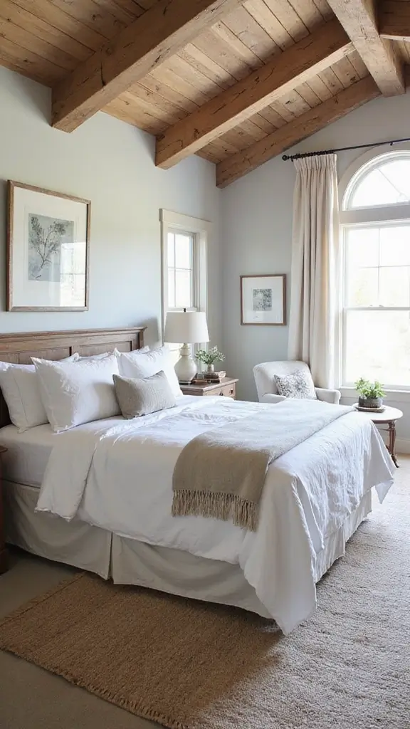48 Pool House with Bedroom Design Ideas That Feel Luxe - 18. Farmhouse Chic