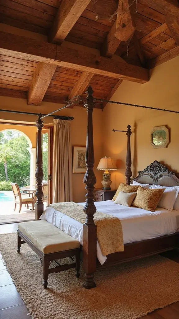 48 Pool House with Bedroom Design Ideas That Feel Luxe - 21. Mediterranean Escape