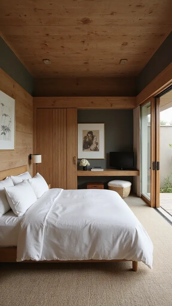 48 Pool House with Bedroom Design Ideas That Feel Luxe - 35. Sophisticated Asian Influence