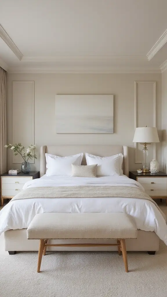 48 Pool House with Bedroom Design Ideas That Feel Luxe - 47. Elegant Neutral Retreat