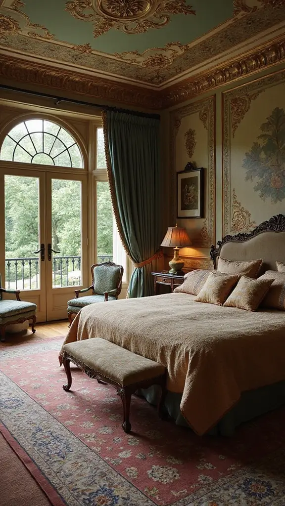 48 Pool House with Bedroom Design Ideas That Feel Luxe - 9. Vintage Glamour