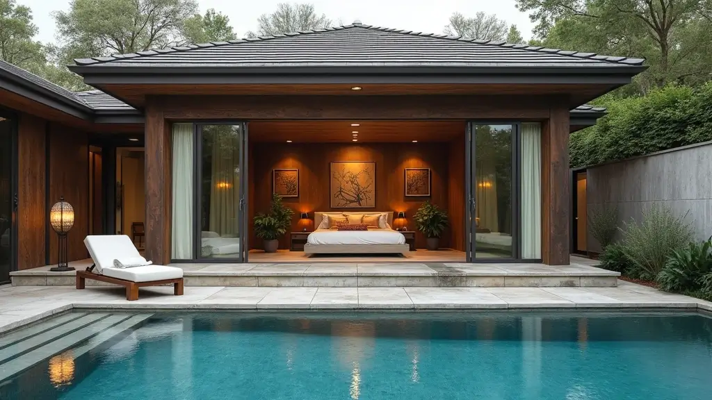 48 Pool House with Bedroom Design Ideas That Feel Luxe