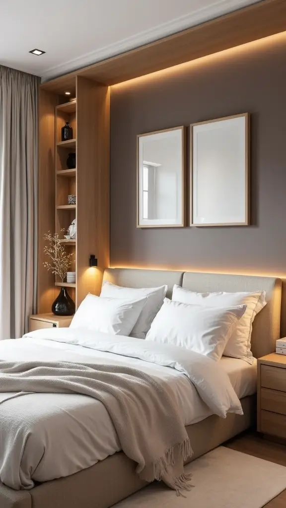 48 Rectangle Bedroom Layout Ideas That Feel Balanced - 13. Smart Storage Solutions
