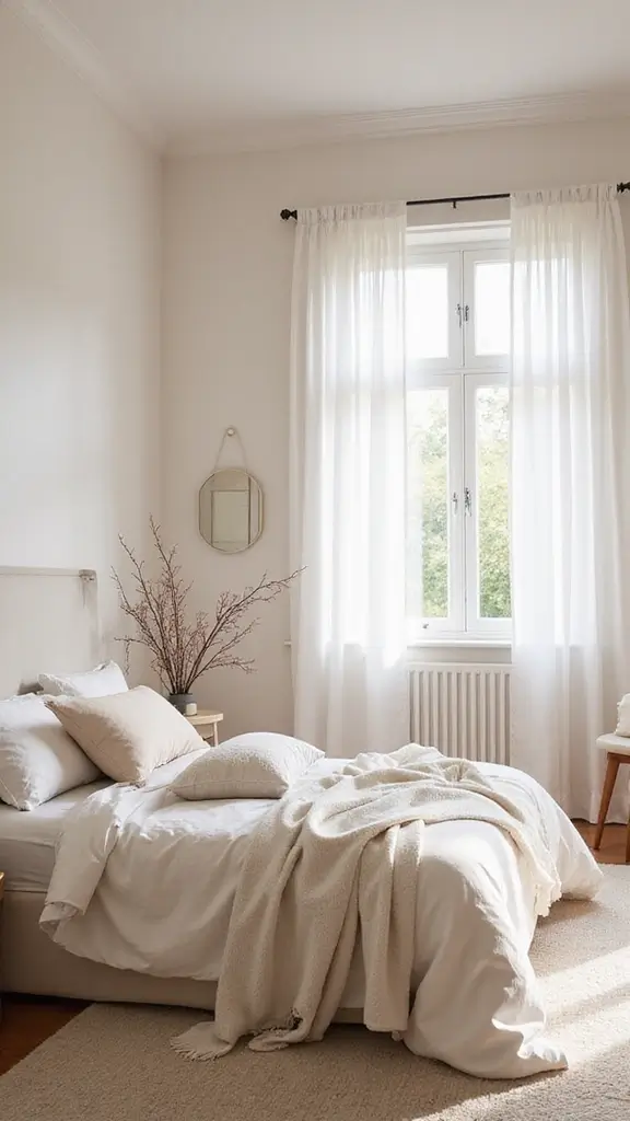 48 Rectangle Bedroom Layout Ideas That Feel Balanced - 29. Soft Pastel Palette