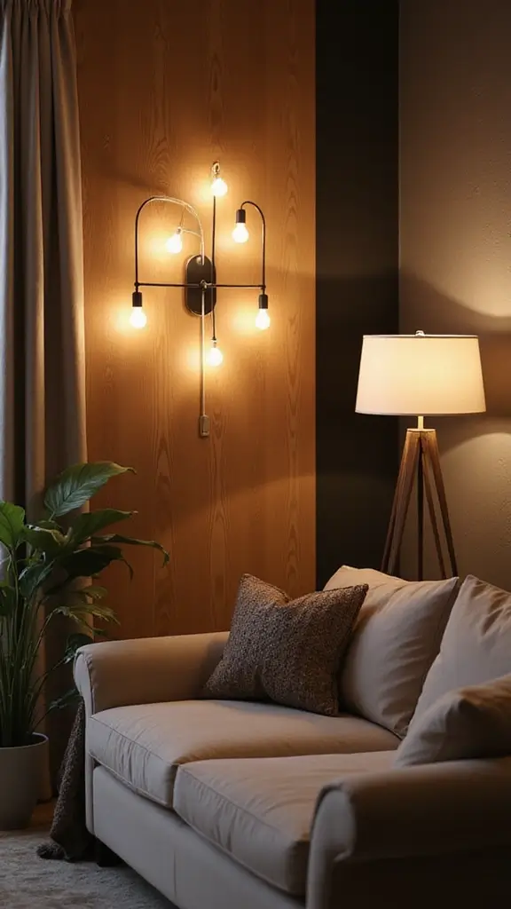 48 Simple Home Decor Ideas That Instantly Refresh - 18. Incorporate Wall-mounted Lighting