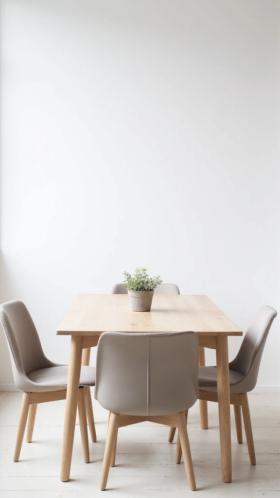 48 Simple Home Decor Ideas That Instantly Refresh - 22. Create a Minimalist Dining Setup