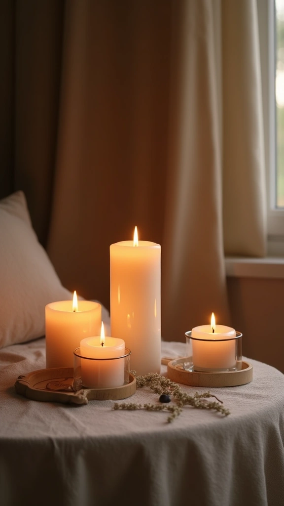 48 Simple Home Decor Ideas That Instantly Refresh - 32. Create a Cozy Atmosphere with Candles