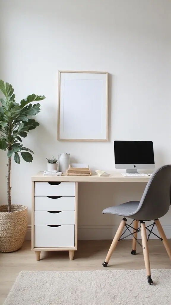 48 Simple Home Decor Ideas That Instantly Refresh - 42. Simplify Your Home Office