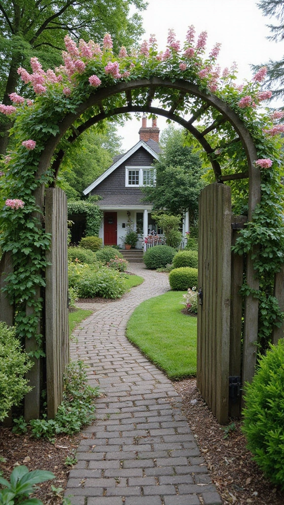 48 Terraced House Front Garden Ideas That Feel Charming - 6. Charming Garden Fences: A Touch of Whimsy