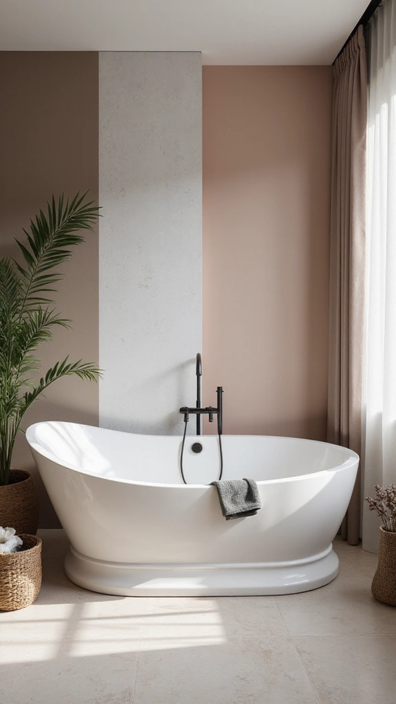 49 Bathroom Remodel with Tub Ideas That Feel Fresh - 11. Monochromatic Schemes