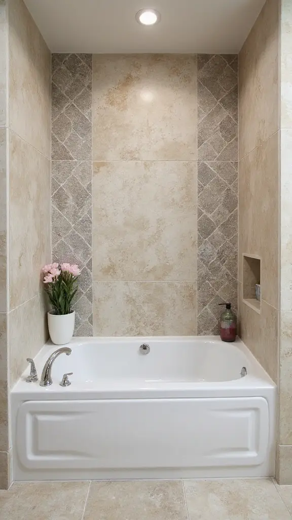49 Bathroom Remodel with Tub Ideas That Feel Fresh - 18. Stunning Tub Surrounds