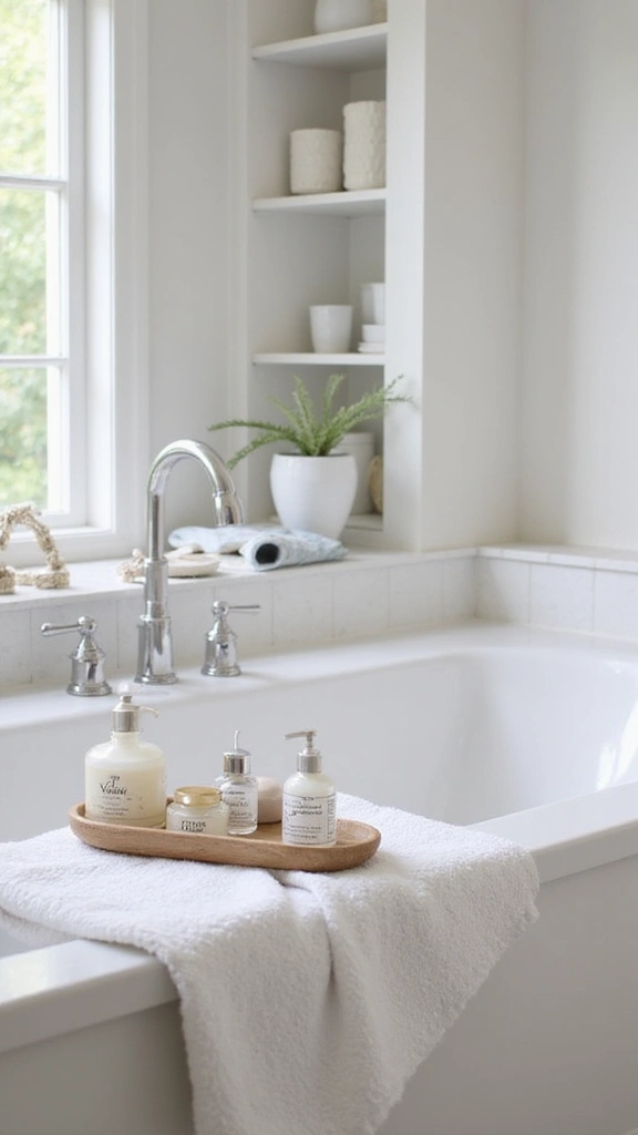 49 Bathroom Remodel with Tub Ideas That Feel Fresh - 26. Personalized Bath Accessories
