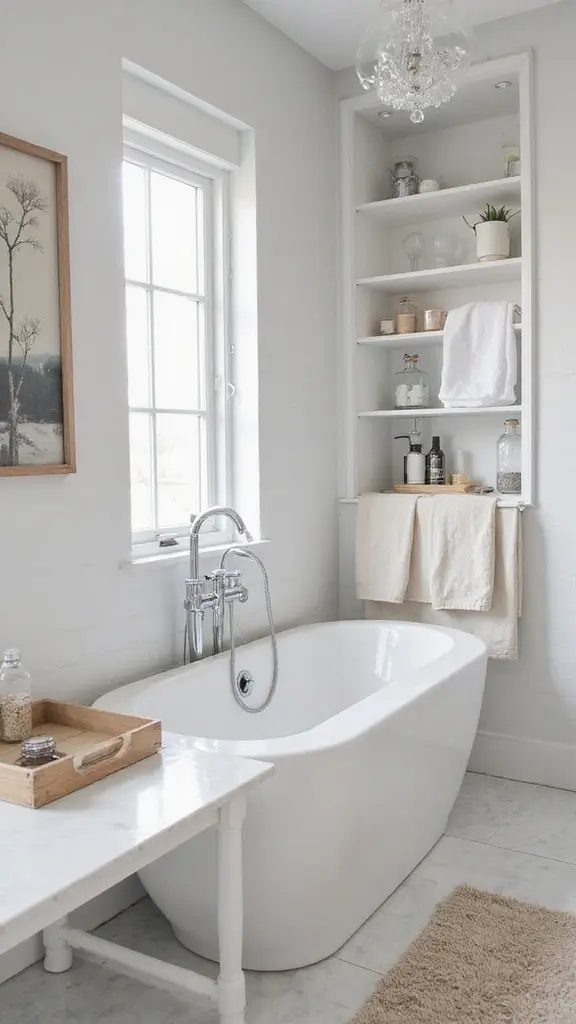 49 Bathroom Remodel with Tub Ideas That Feel Fresh - 40. Unique Tub Accessories