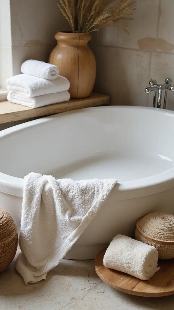 49 Bathroom Remodel with Tub Ideas That Feel Fresh - 8. Luxurious Textures