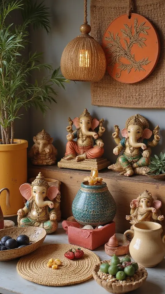 49 Ganesh Decoration Ideas Home Decor That Feel Magical - 17. Ganesh-Inspired Artifacts