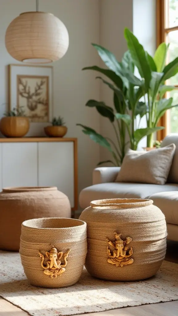 49 Ganesh Decoration Ideas Home Decor That Feel Magical - 48. Ganesh-Themed Home Organization