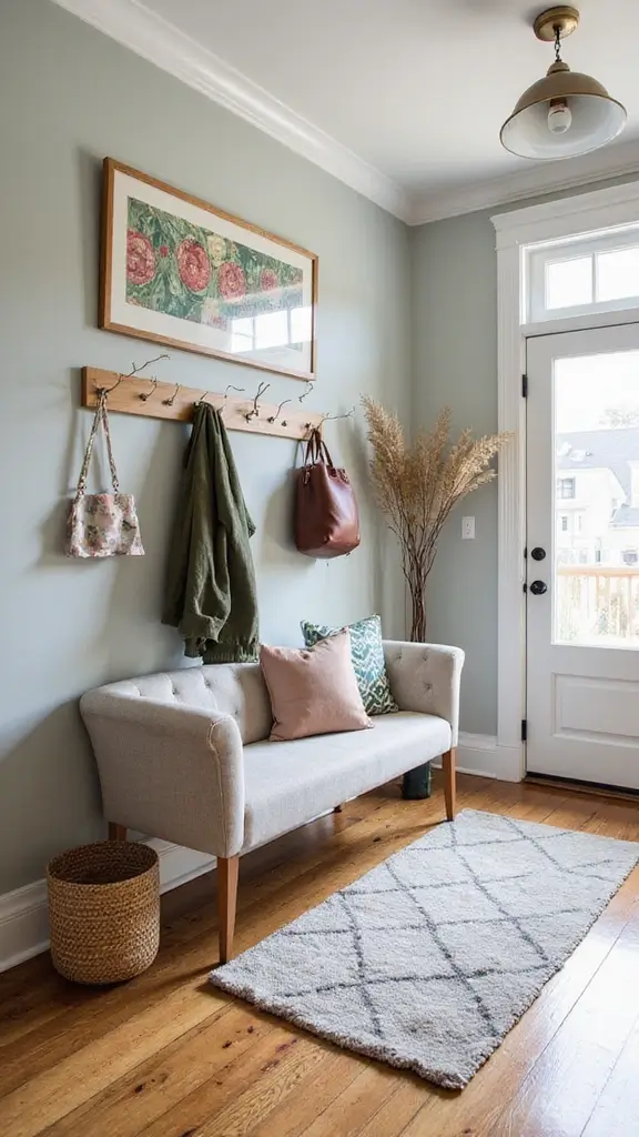 49 Home Decor Ideas for Apartment Living That Feel Stylish - 3. Transform Your Entryway