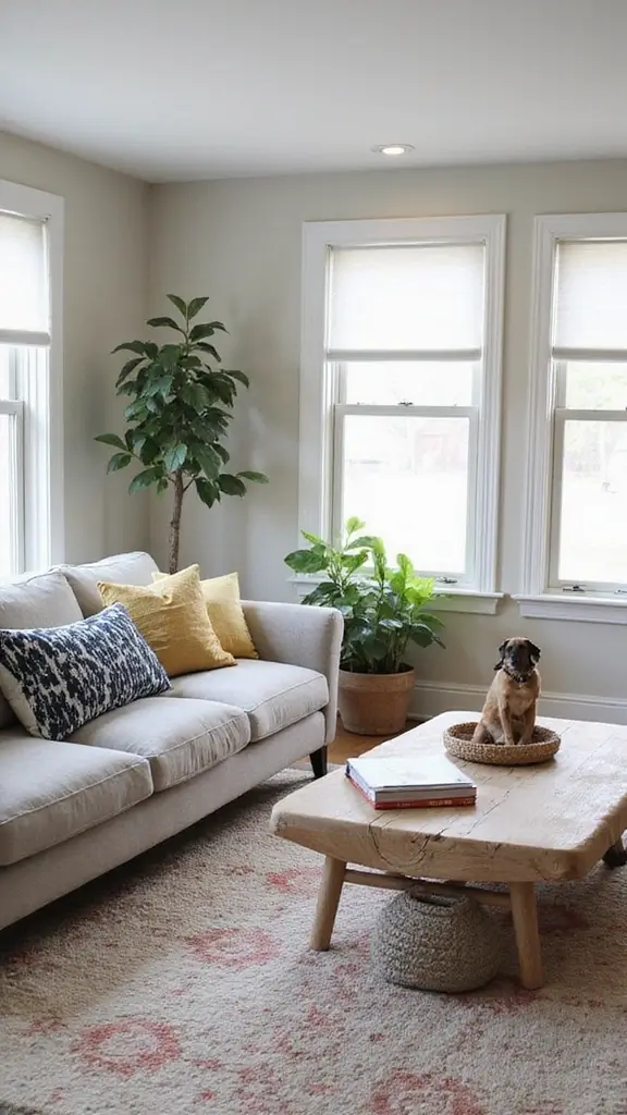 49 Home Decor Ideas for Apartment Living That Feel Stylish - 42. Create a Pet-Friendly Space