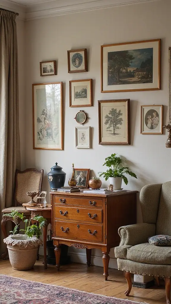 49 Home Decor Ideas for Apartment Living That Feel Stylish - 49. Personalize With Family Heirlooms