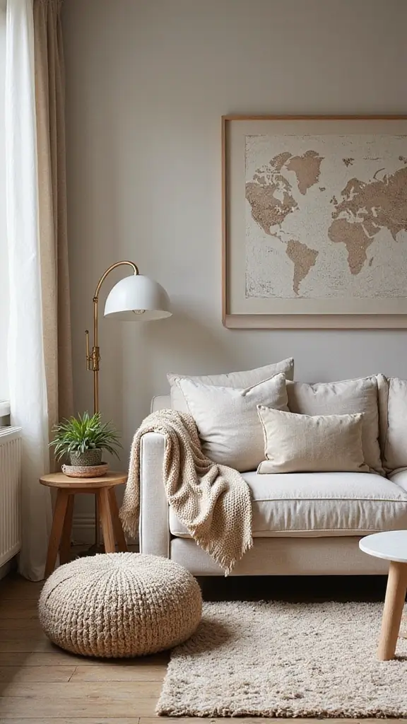 49 Home Decor Ideas for Apartment Living That Feel Stylish - 6. Layer Textures