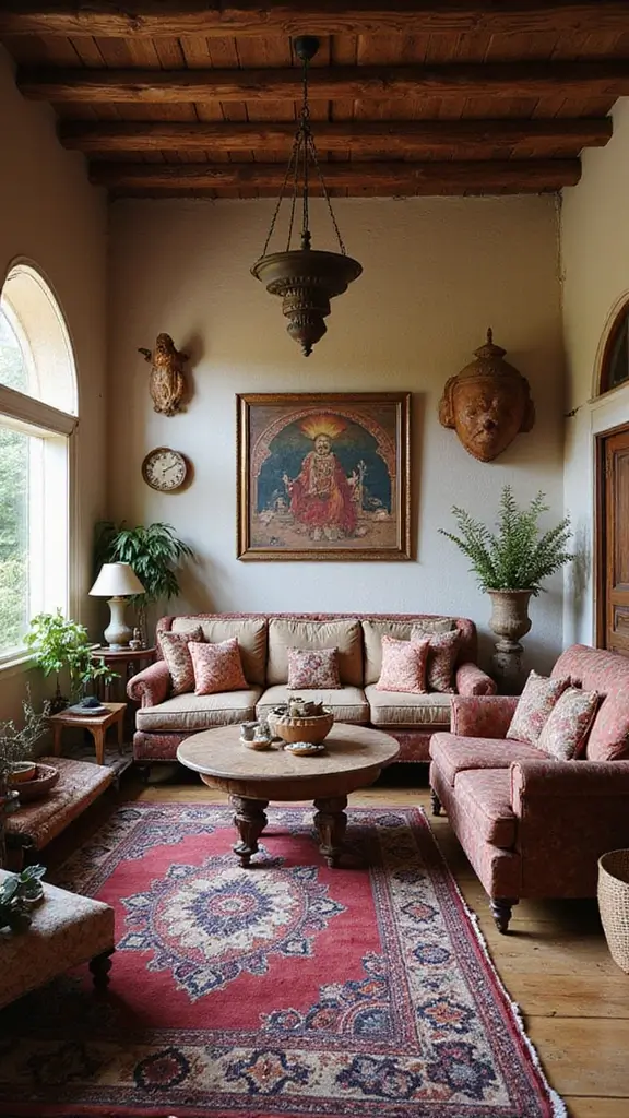 49 Interior Design Living Room Modern Looks That Define Style - 10. Cultural Inspirations