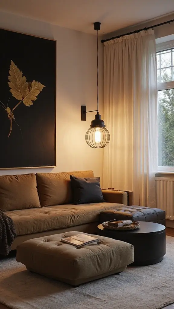 49 Interior Design Living Room Modern Looks That Define Style - 14. Statement Lighting