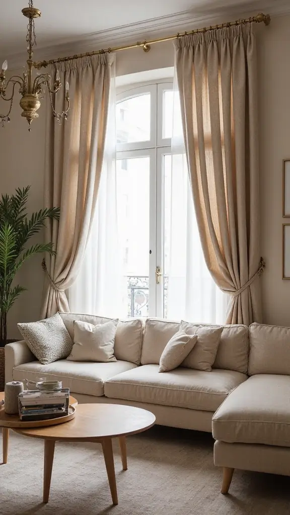 49 Interior Design Living Room Modern Looks That Define Style - 18. Stylish Curtains