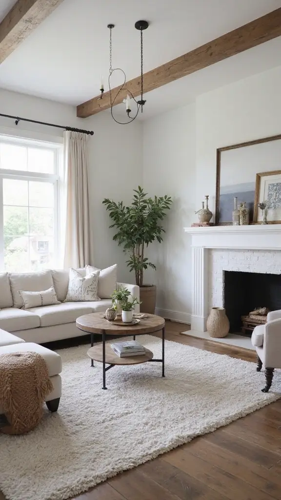 49 Interior Design Living Room Modern Looks That Define Style - 32. Modern Farmhouse Aesthetic