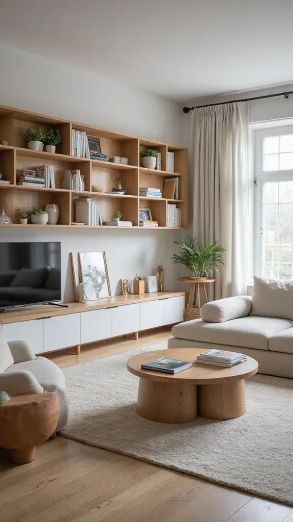 49 Interior Design Living Room Modern Looks That Define Style - 44. Smart Space Solutions