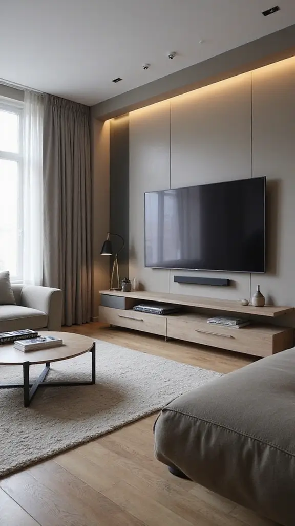 49 Interior Design Living Room Modern Looks That Define Style - 9. Smart Tech Integration
