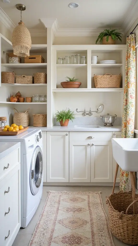 49 Laundry Room Paint Ideas That Make Small Spaces Pop - 42. Classic Ivory
