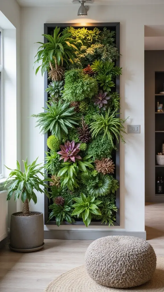 49 Luxury House Interior Design Ideas That Inspire Elegance - 2. Vertical Gardens for Fresh Vibes