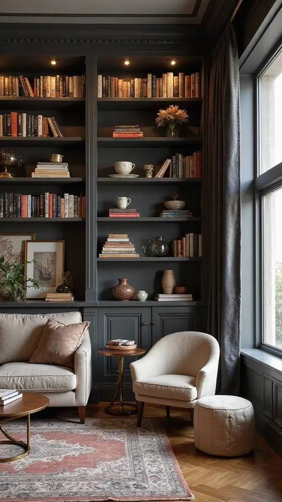 49 Luxury House Interior Design Ideas That Inspire Elegance - 30. Elegant Bookshelves