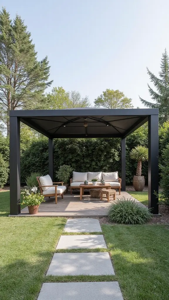 49 Modern Home Design Exterior Ideas That Turn Heads - 27. Agile Outdoor Structures for Multi-Functionality