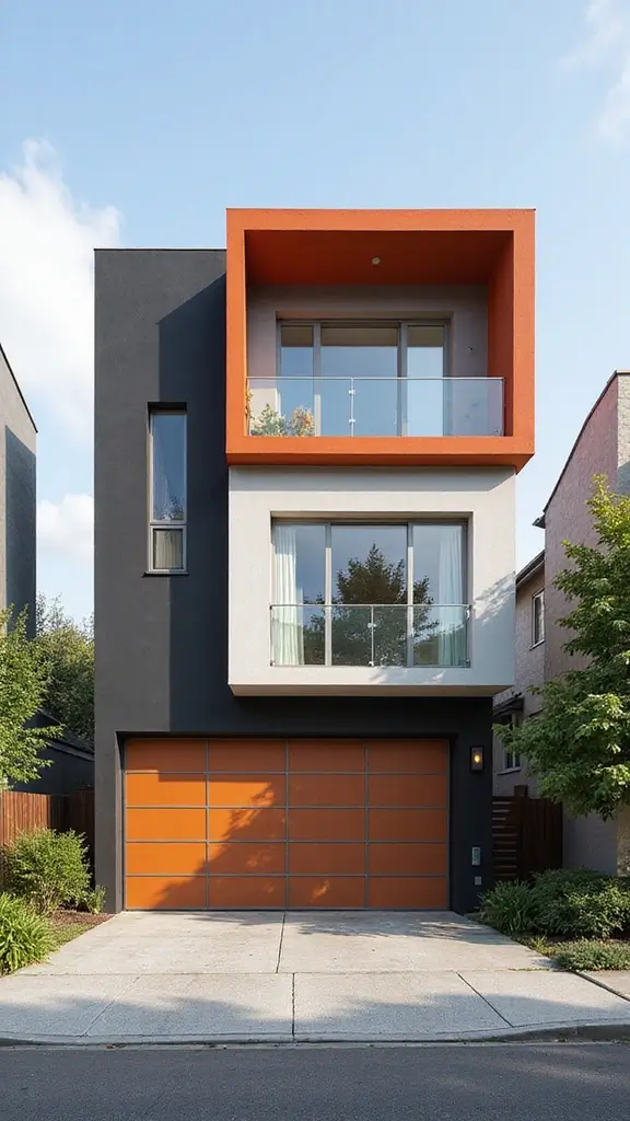 49 Modern Home Design Exterior Ideas That Turn Heads - 45. Innovative Use of Color Blocks