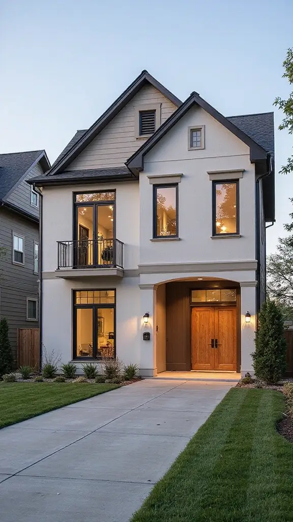 49 Modern Home Design Exterior Ideas That Turn Heads - 47. Harmonious Color Palettes for Cohesive Design