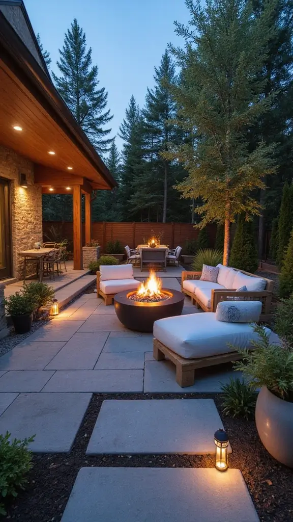 49 Modern Home Design Exterior Ideas That Turn Heads - 8. Outdoor Living Spaces for Extended Enjoyment