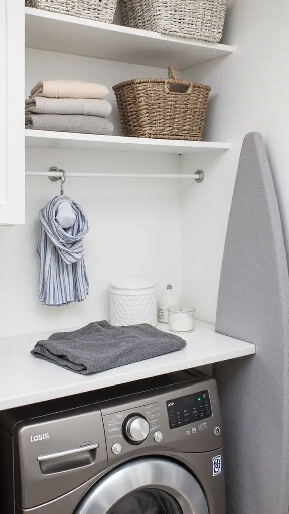49 Pantry and Laundry Room Combo Layouts That Maximize Storage - 11. Create a Folding Station